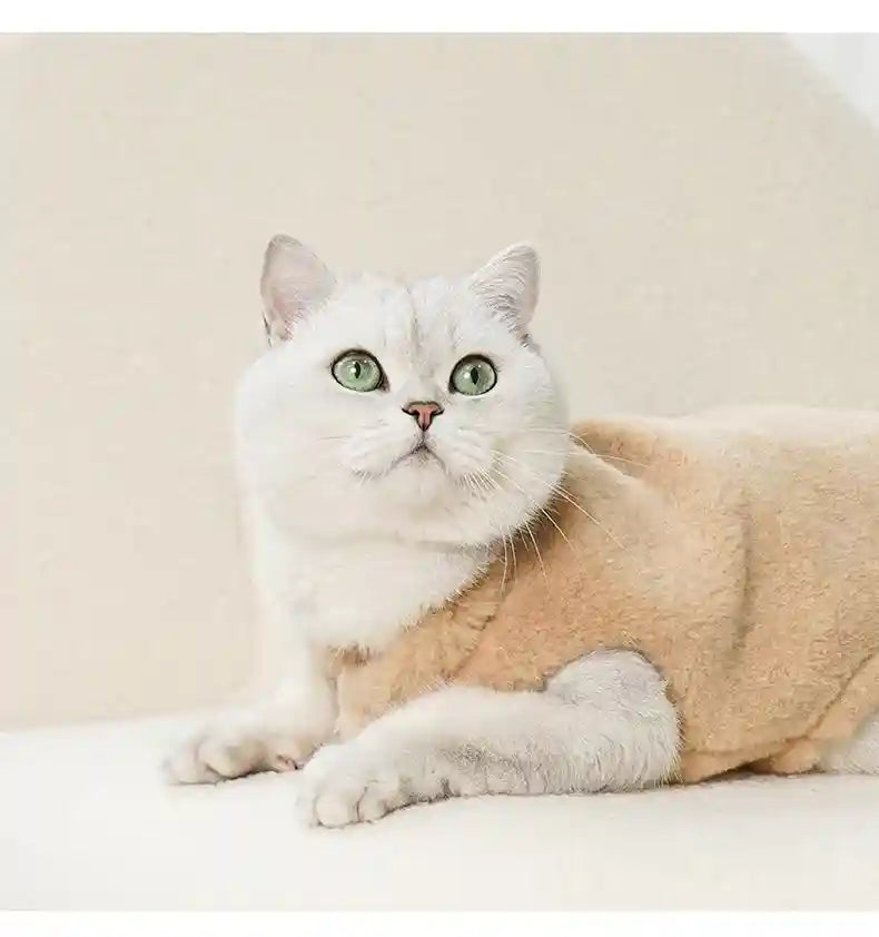Cappotto ZEZE per Gatti - Pile con Bottoni sul Torace by Dog Moda