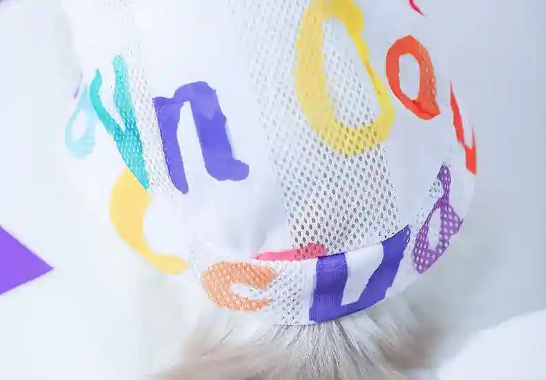 Maglia Traspirante Lettere Colorate per Cani - Leggera by Dog Moda