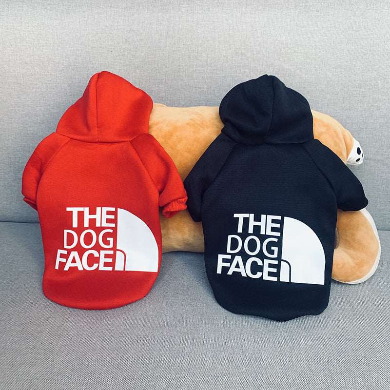 Felpa in Pile Sportiva "The Dog Face" con Cappuccio per Cani – Comfort e Stile per Ogni Taglia!