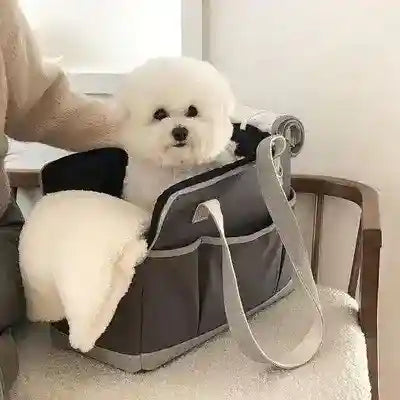 Trasportino Cani Gatti Fondo Rigido Similpelle Doppia Zip by Dog Moda