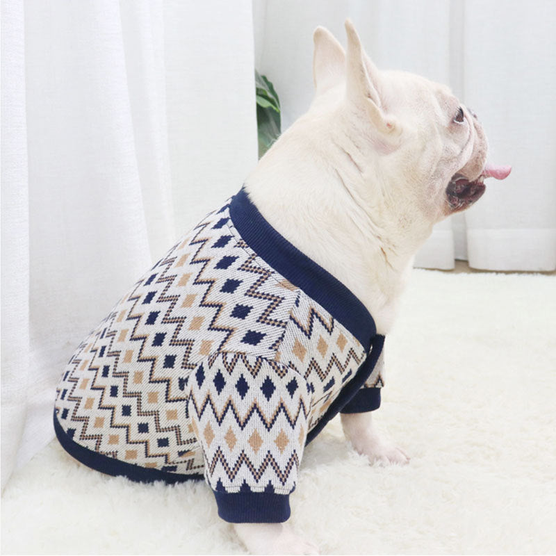 Cardigan per cani e Bulldog "Missoni"