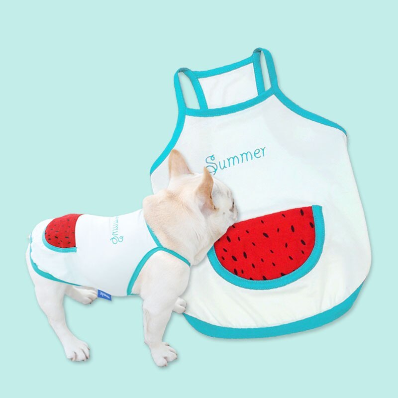 "Watermelon" Dog and Bulldog Vest