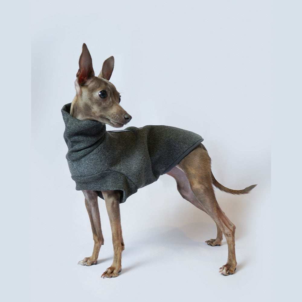 Pinscher Sweatshirt in Grey Flannel Model "Milo" - Comfort and Style for Your Four-Legged Friend