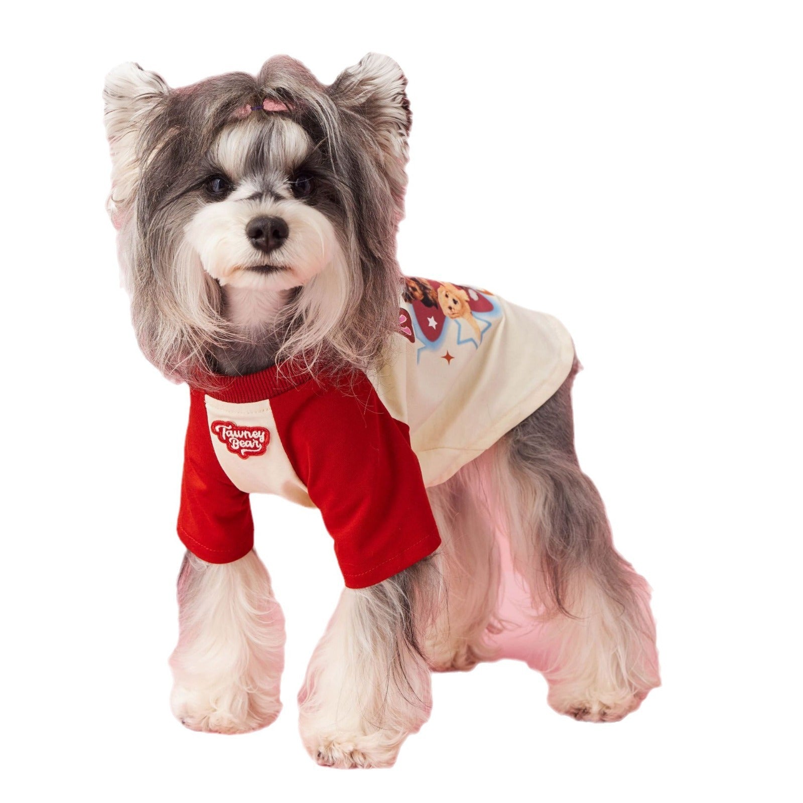 Maglietta a Maniche Lunghe per Cani di Piccola Taglia Modello "Towney Bear" – Stile e Comfort per il Tuo Cucciolo