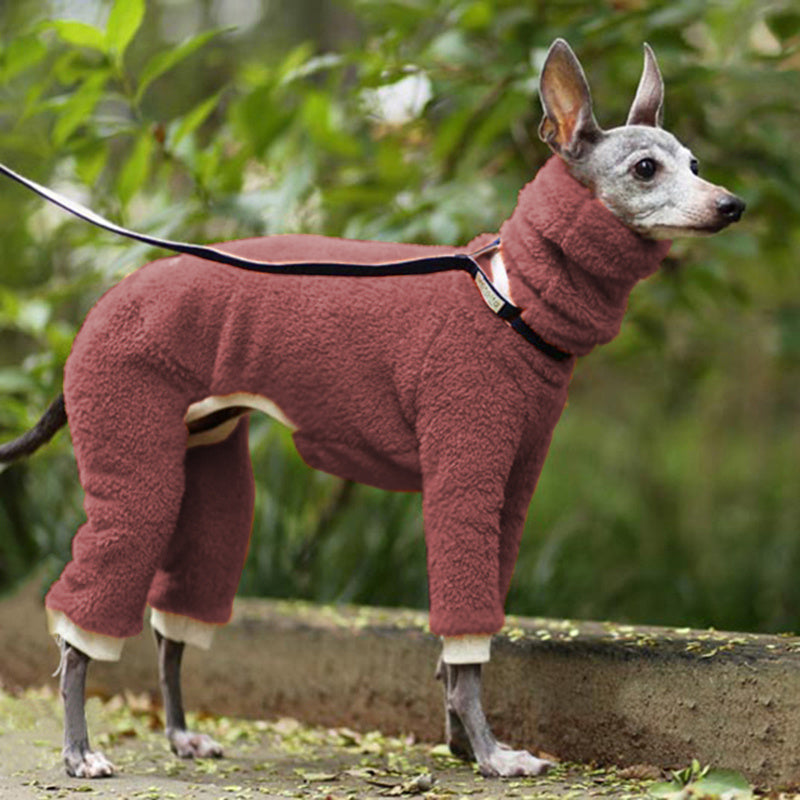 Fleecemantel „Lilac“ für Hunde mit Vierbeinschutz