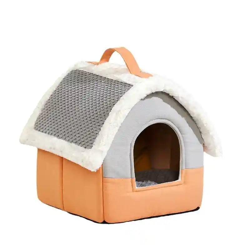 Cuccia Casetta con Cuscino Removibile per Cani e Gatti by Dog Moda