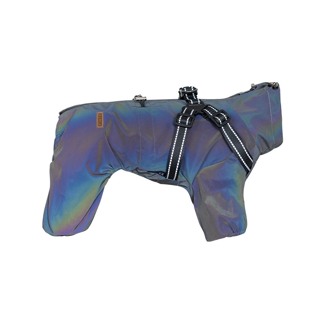 Impermeabile per Cani con Pettorina Riflettente "Playtime" Regolabile