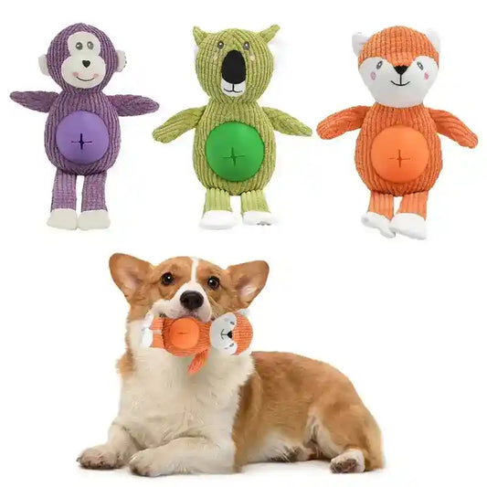 Peluche Cani con Pallina Porta Snack - Interattivo by Dog Moda
