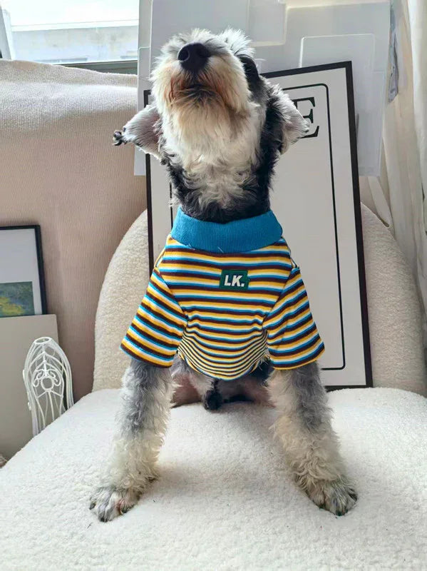Elastisch Gestreept Shirt voor Honden - Warm en Comfortabel