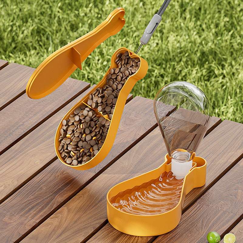 Borraccia Cane 2 in 1 Coscia di Pollo – Acqua e Cibo da Viaggio