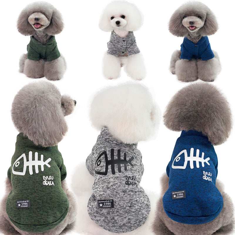 "Osaka" Fishbone Dog Sweatshirt
