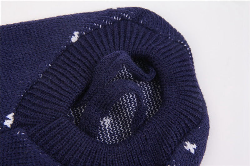 Blue Snowflake Winter Sweater for Poodles and Other Breeds