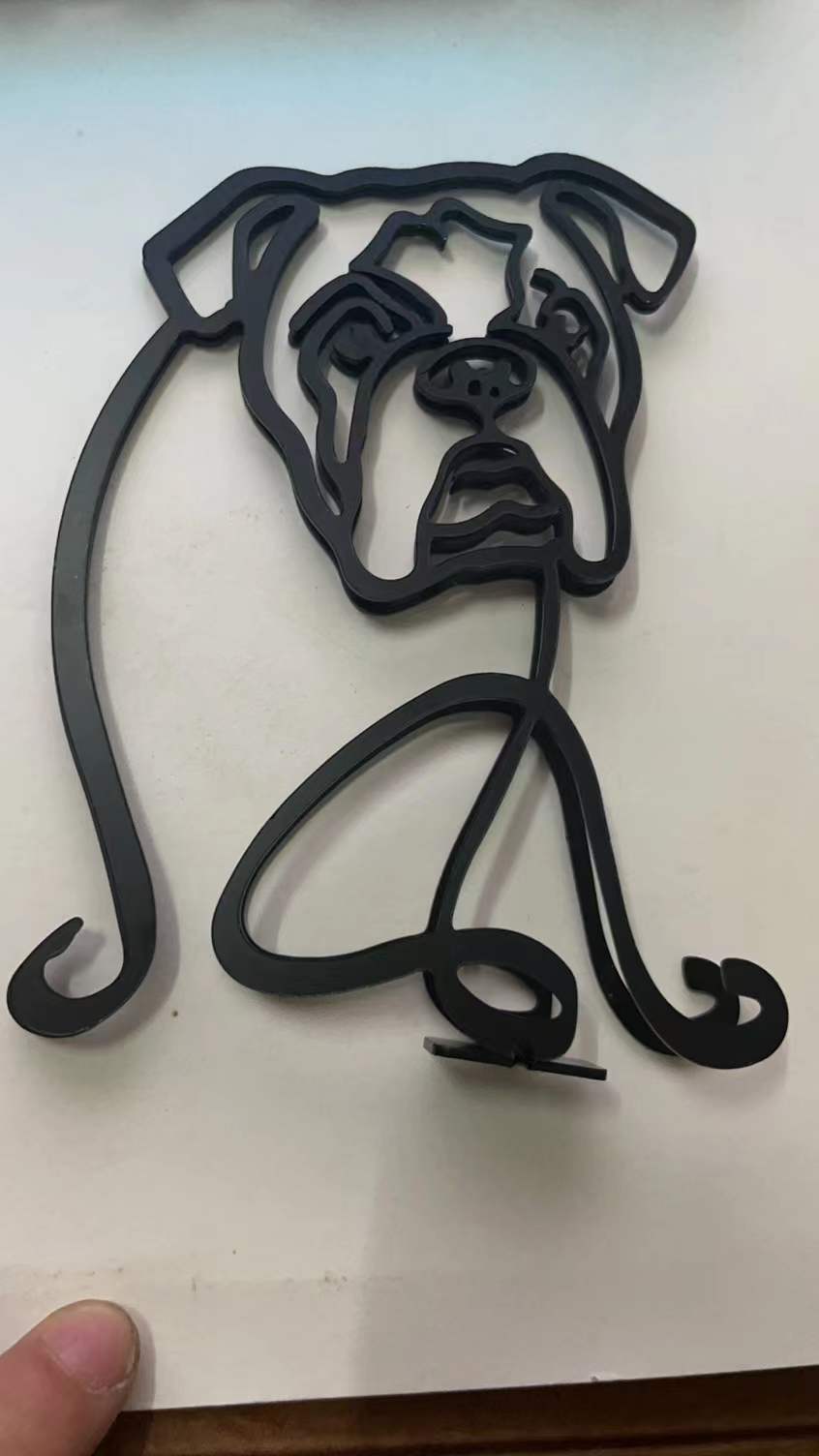 Statua Cane in Metallo Scultura Decorativa Moderna