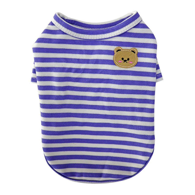Stile a Righe: Magliettina Chic per Cani di Piccola Taglia - Dog Moda