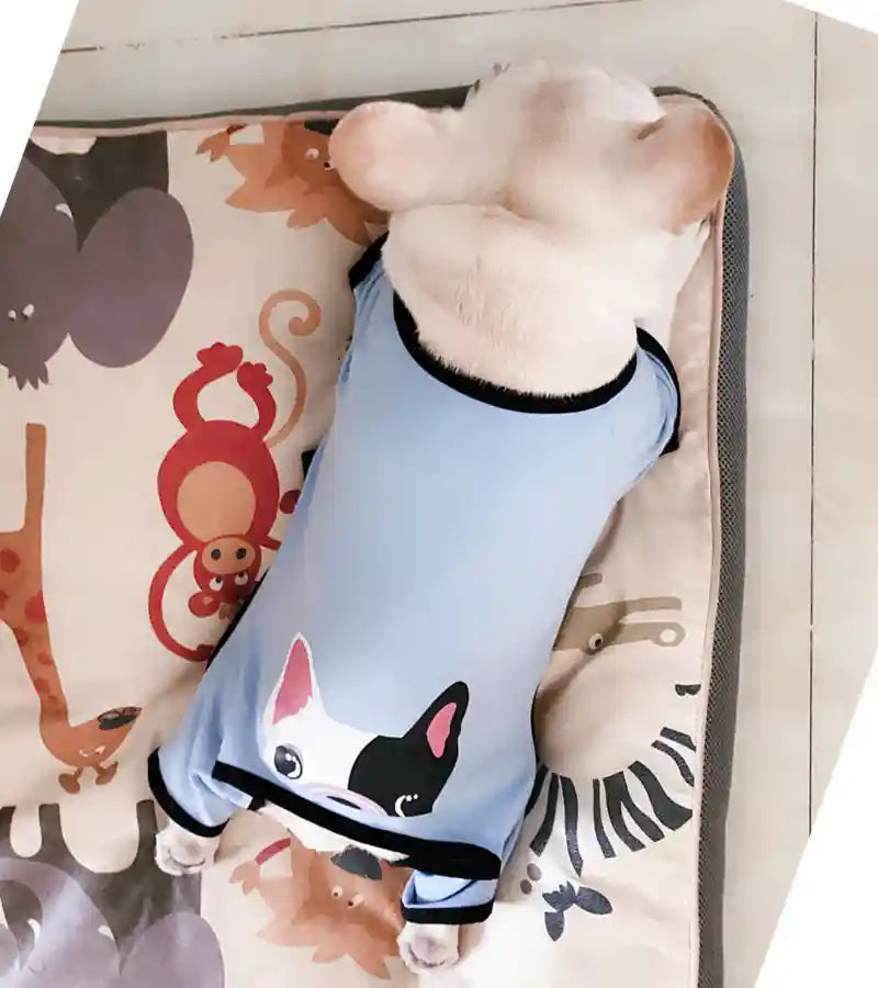 Tutina Pile Cane Bulldog 4 Zampe - Pigiama Invernale by Dog Moda