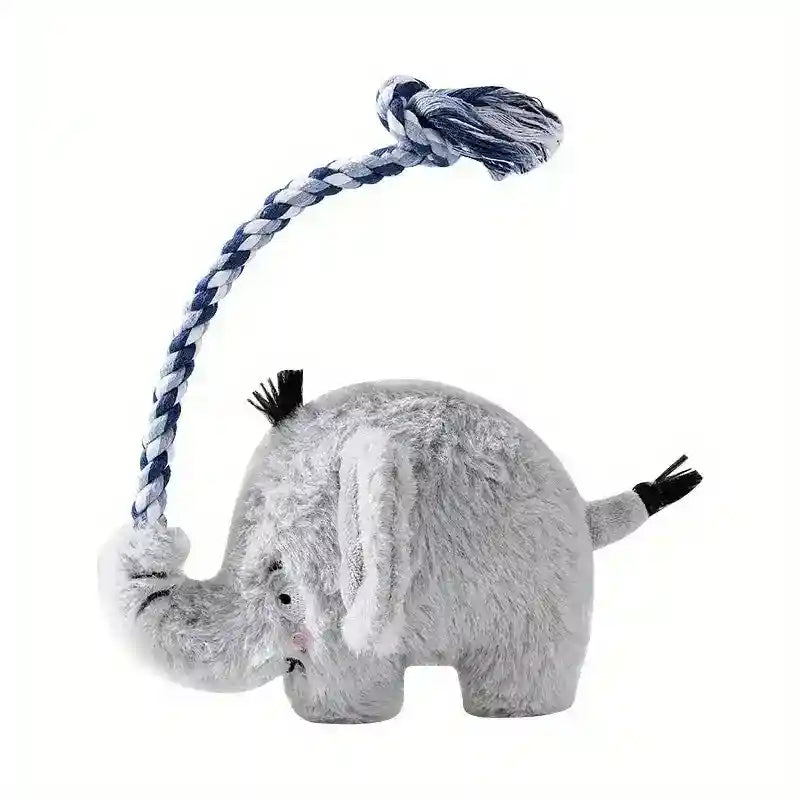 犬用噛みつき防止エラスティックおもちゃ - 柔らかいオックスフォード