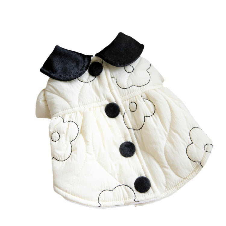 Abrigo para Perros Albaricoque Acolchado - Relleno de Forro Polar