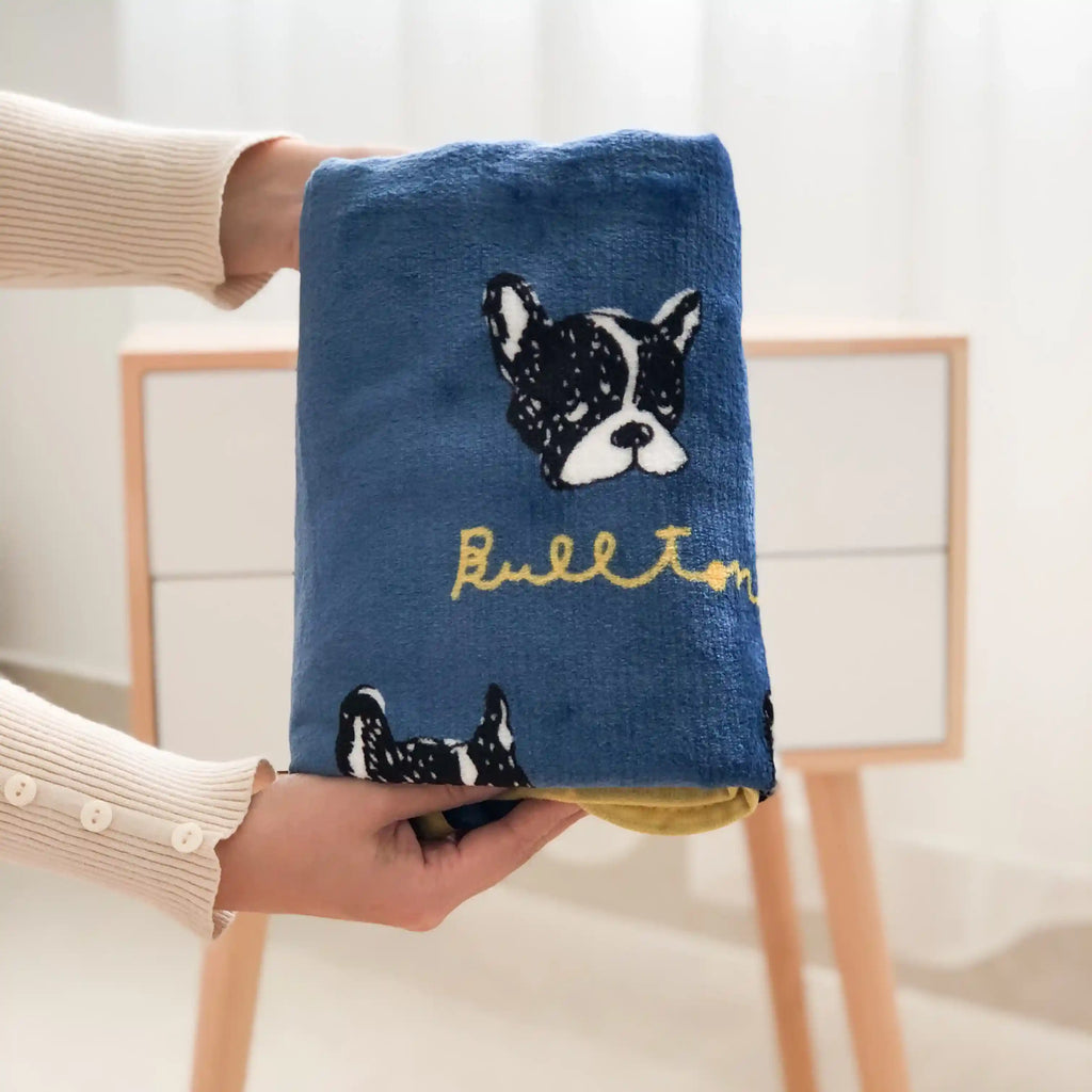 犬と猫用ブランケット - 柔らかく暖かいプリント付き