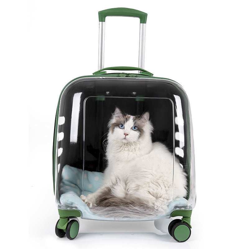 Trolley Trasparente per Cani e Gatti - Controllo e Ventilazione Totale - Dog Moda
