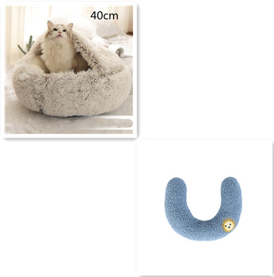 Cuccia Avvolgente "Comfort Ciambella" in Pile con Copertina - Dog Moda