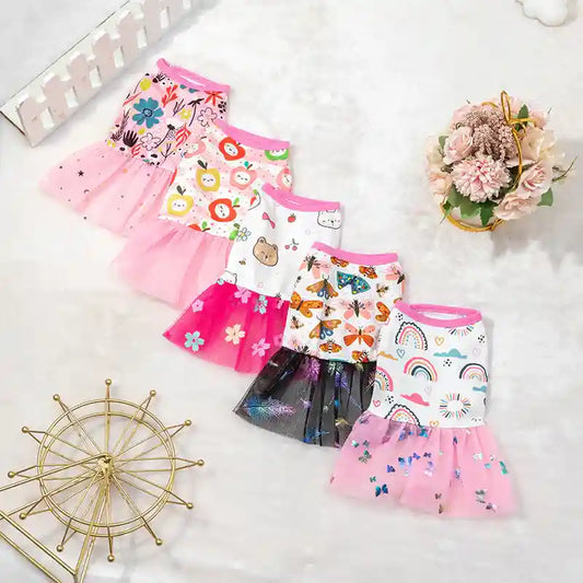 Vestitino per Cani con Gonnellina - 5 Tonalità Rosa by Dog Moda