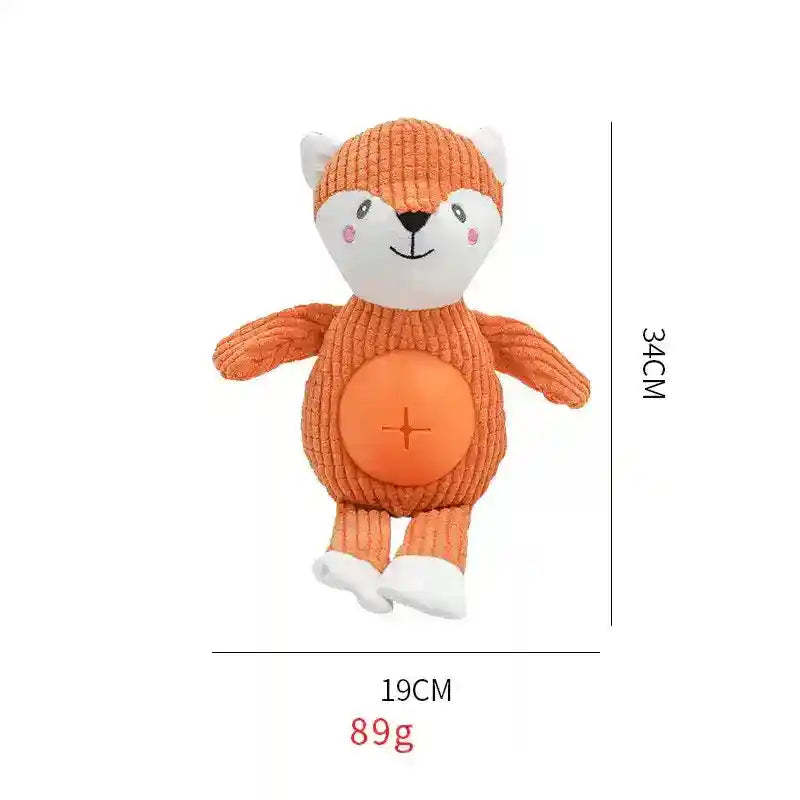 おやつ入れボール付き犬用ぬいぐるみ - インタラクティブ