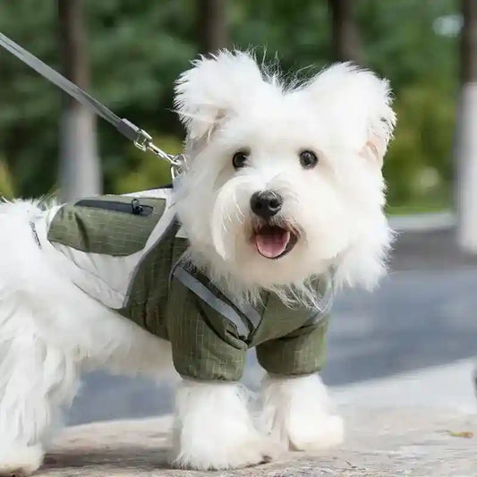 Cappotto Design Impermeabile Cani - Taschina e Coulisse by null