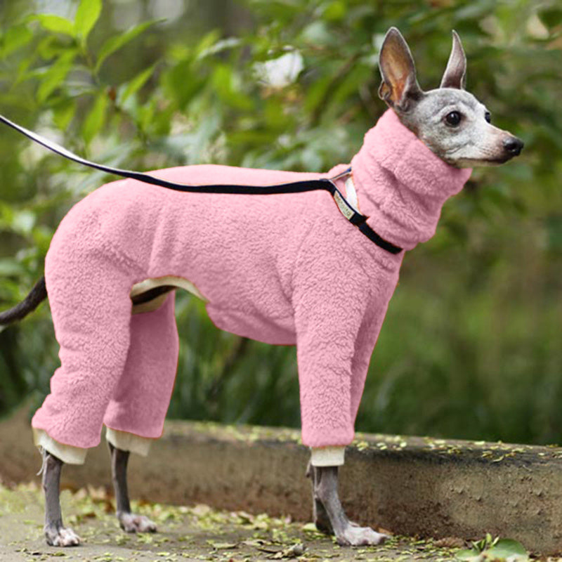 Fleecemantel „Lilac“ für Hunde mit Vierbeinschutz