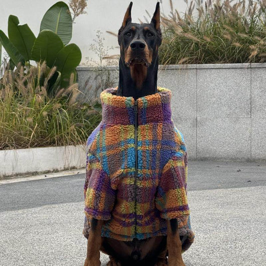 Felpa Cane Agnellino Pile Colorato Fodera Calda Instagram by Dog Moda