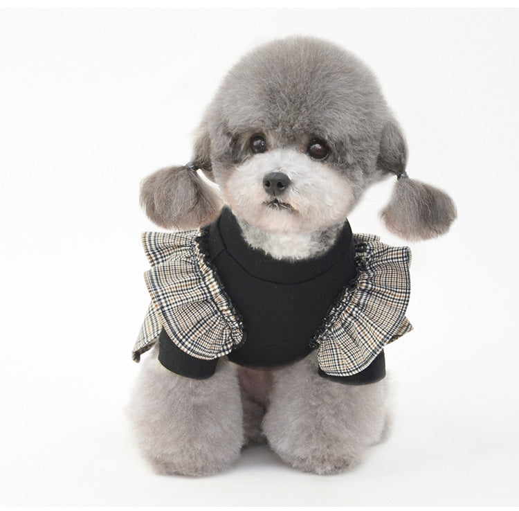 Poodle Dress "Artemide" with Elastic Shoulder Straps, Elegant and Comfortable