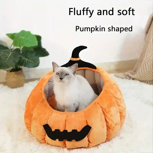 Cuccia Zucca Halloween per Gatti - Cuscino Sfoderabile by Dog Moda