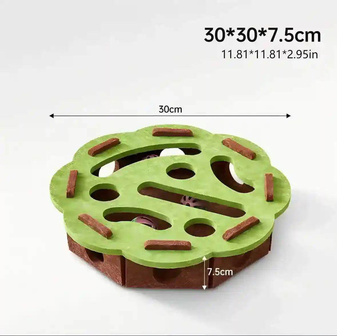 インタラクティブ猫用パズル音の出るボールおもちゃ