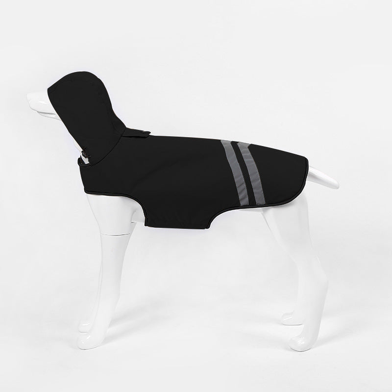 Dog Raincoat "Ginger" with Hood and Reflective Inserts | DogModa