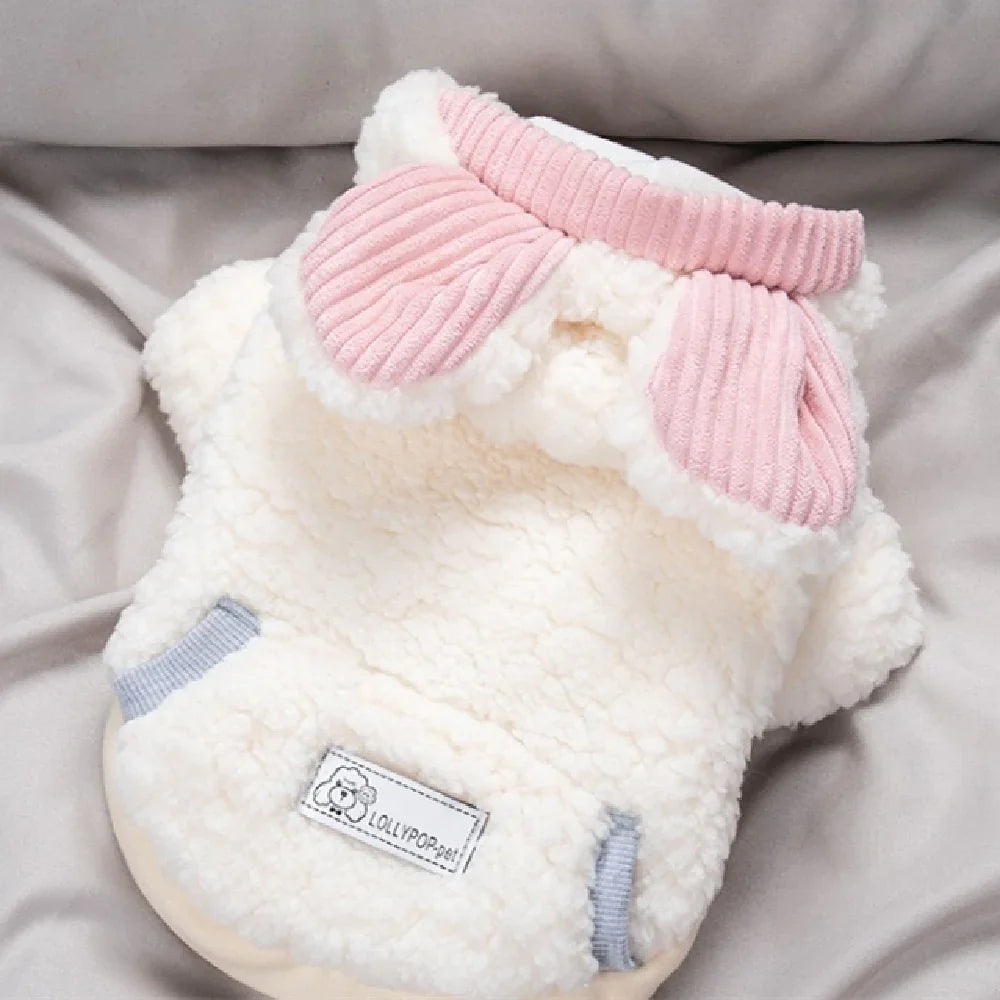 Warmer Hundemantel mit Bauchverschluss