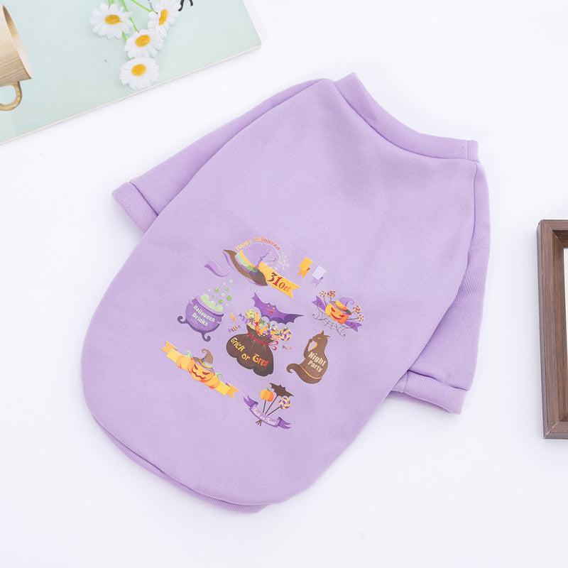 Felpa Cane Halloween Zucca Fantasma - Maglione Spaventoso