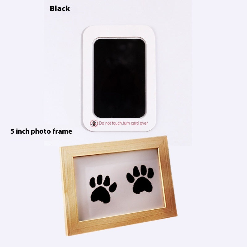 Quadretto Impronta Cane o Gatto con Kit Timbro Incluso