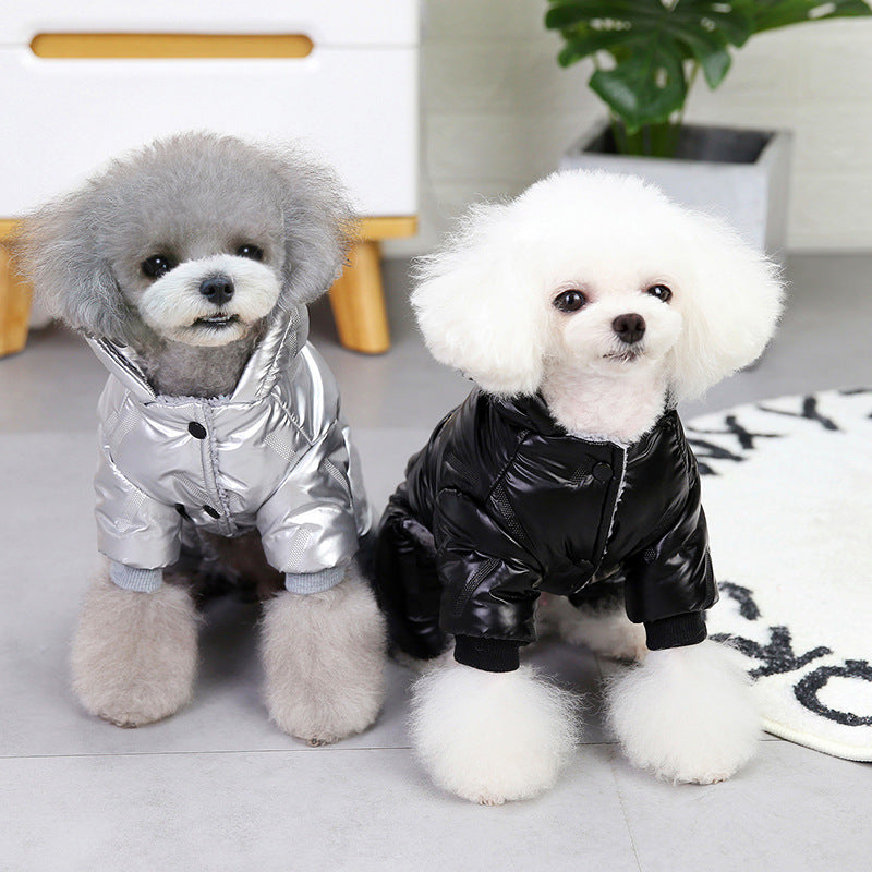 "Dadagou" Four-Legged Dog Down Jacket - Warm and Comfortable Fleece Coat for Small Dogs