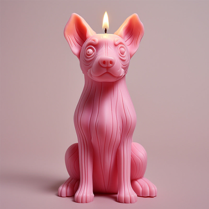Candela Bulldog Decorativa – Idea Regalo per Amanti dei Cani