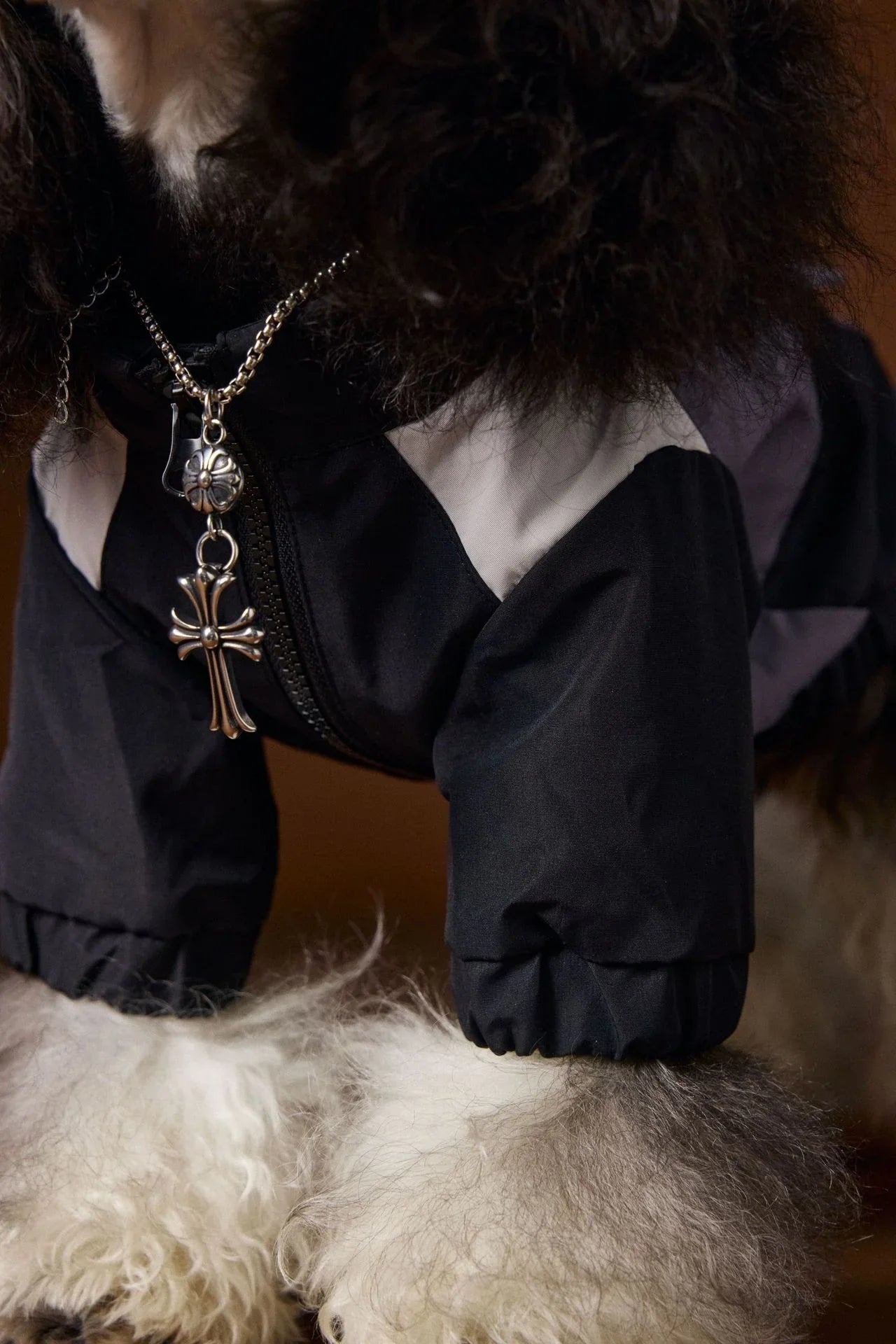 DOG SPORTS Hunde-Regenmantel mit Tasche und Reißverschluss