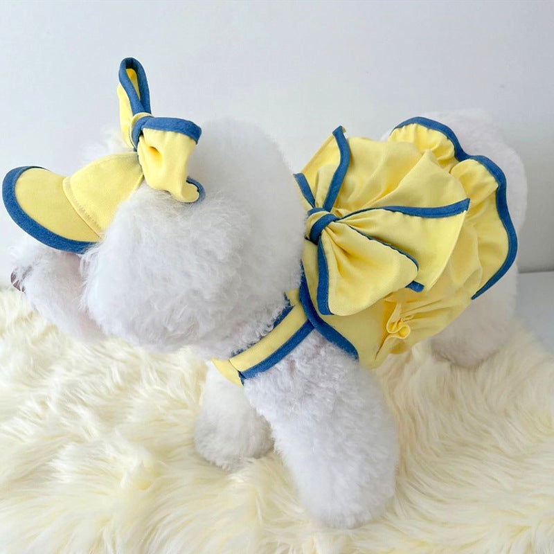 Vestito Elegante per Cani Smanicato con Fiocco | Dogmoda