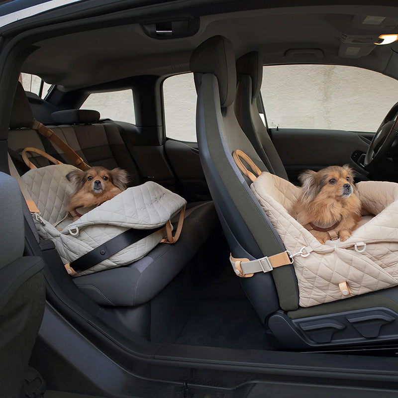 Trasportino Pieghevole Gatti Cani Lusso Manici Pelle by Dog Moda