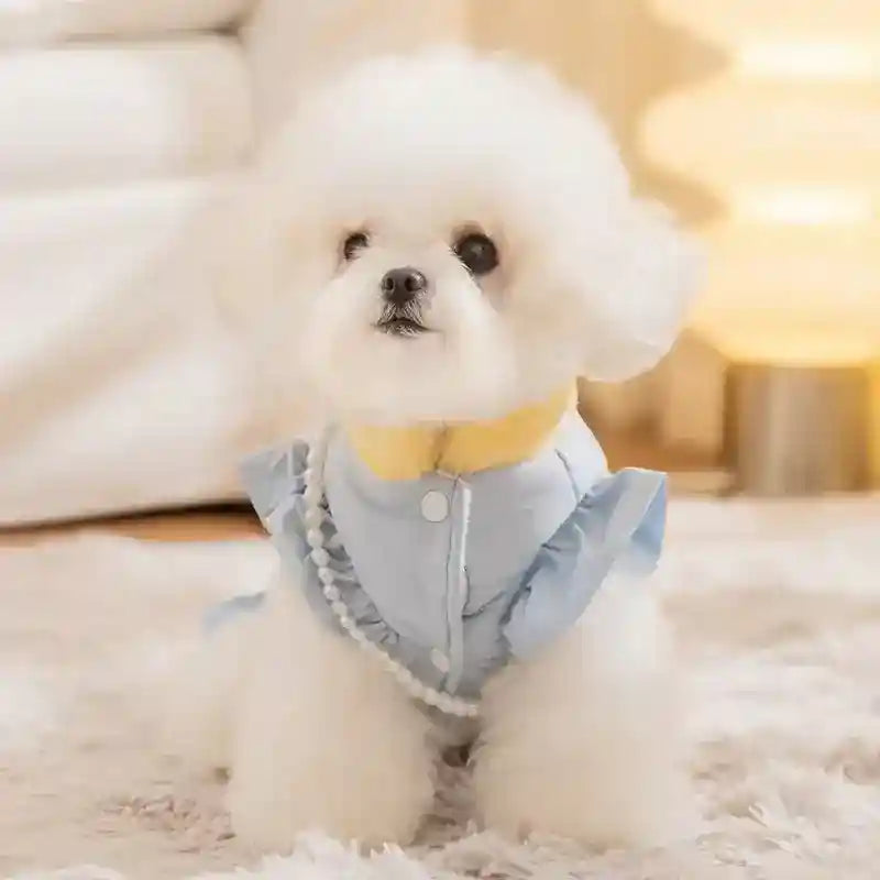 Abrigo para perros Pearl acolchado de invierno cálido y de moda