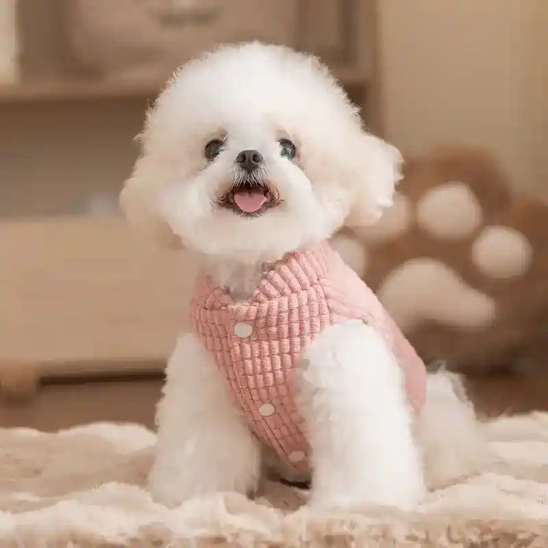 Abrigo Dorothy Rosa para Perros - Acolchado y Caliente