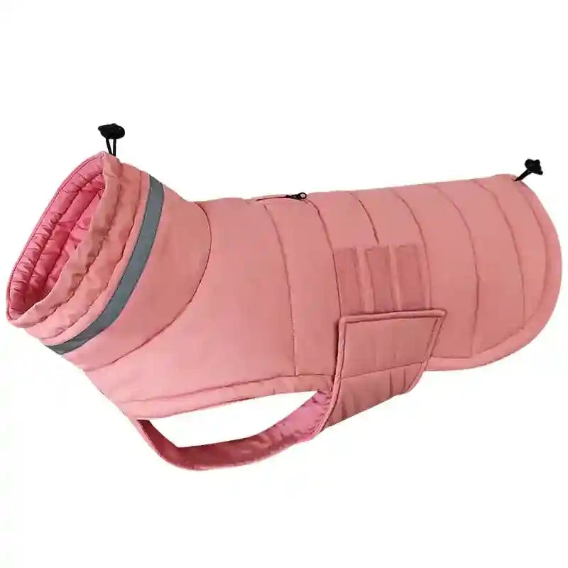 Abrigo impermeable para perros con velcro y detalles reflectantes