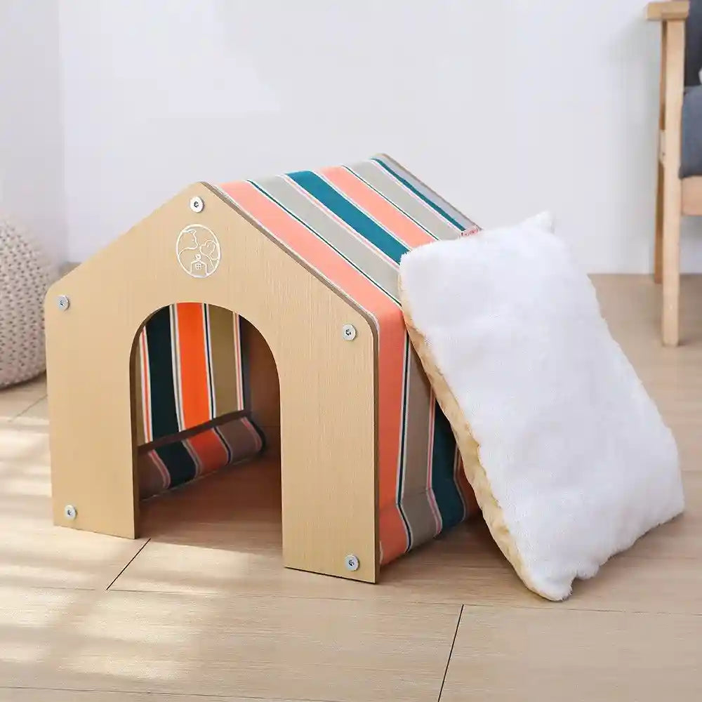 Casetta in Legno per Gatti - Design Naturale Premium by Dog Moda
