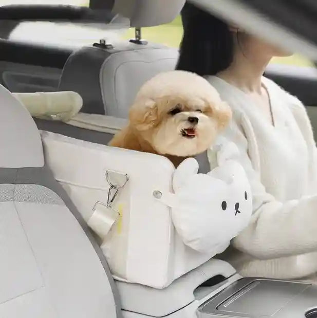Trasportino Auto Cani Gatti Fluffy Baby - Sicuro Viaggio