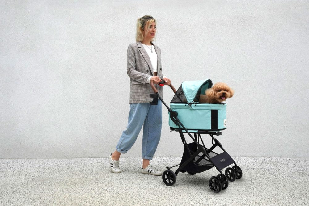 3 in 1 Stroller for Dogs and Cats "TriFold" with Removable Cabin Ibiyaya