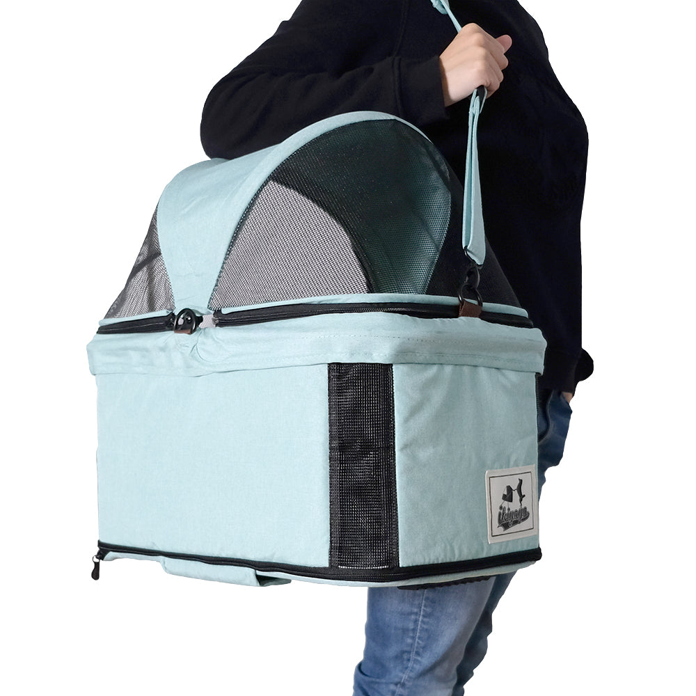 3 in 1 Stroller for Dogs and Cats "TriFold" with Removable Cabin Ibiyaya