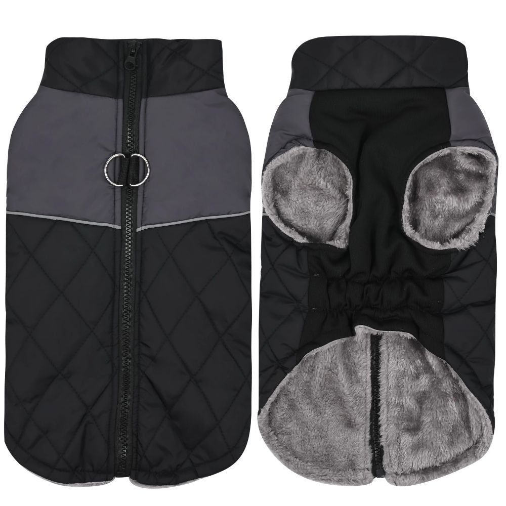 Cappotto per Cani "Alvin" – Caldo, Elasticizzato e con Anello per Guinzaglio ❄️