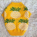 Maglione per Cani a Fantasia Ananas - Morbido e Caldo | DogModa